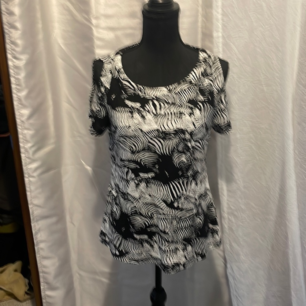 Zebra print Blouse by Liz Claiborne size Small